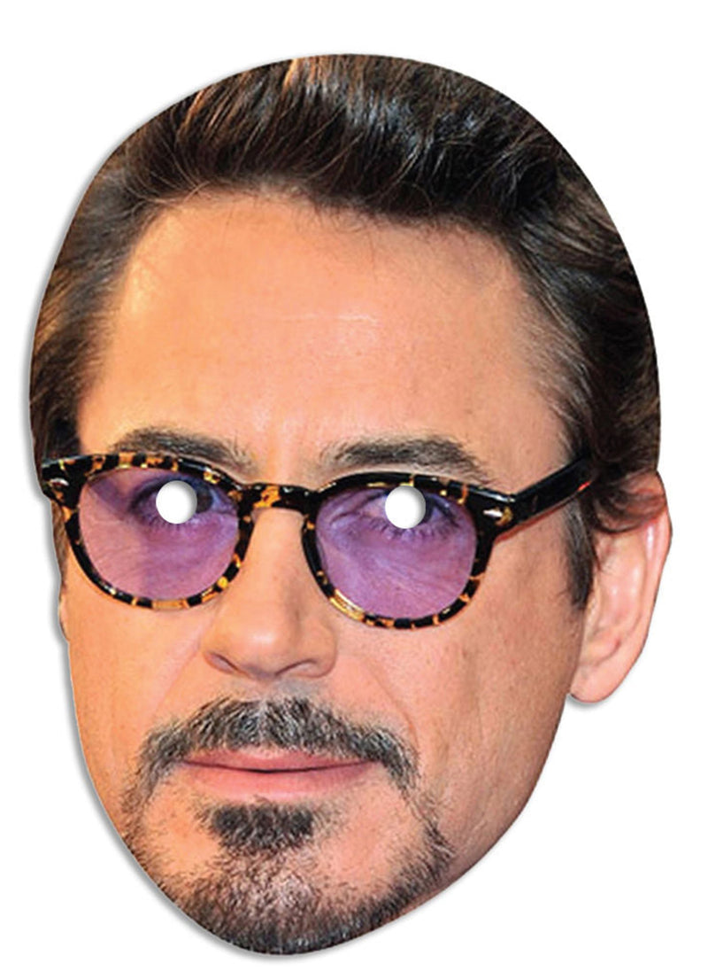 Robert Downey Jr LF2 Celebrity Face Mask Fancy Dress Cardboard Costume Mask