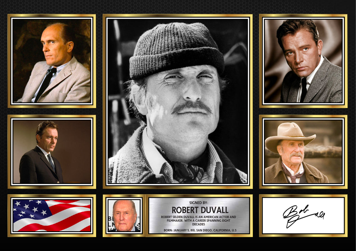 Robert Duvall – Printed Signature Television Star Print – Robert Duvall – A4 Poster