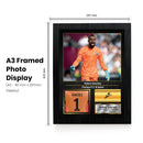 Robert Sánchez Printed Signed Poster – Chelsea FC & Spain Goalkeeper Tribute Wall Art with Jersey & Bio Plaque – Premier League Football Memorabilia for Fans & Collectors