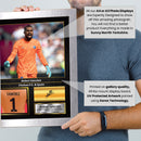 Robert Sánchez Printed Signed Poster – Chelsea FC & Spain Goalkeeper Tribute Wall Art with Jersey & Bio Plaque – Premier League Football Memorabilia for Fans & Collectors