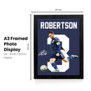 Andrew Robertson Signed Poster Print – Scotland National Team Captain Tribute Wall Art with Signature & Jersey Number 3 – Legendary Left-Back Memorabilia for Football Fans & Collectors