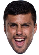 Rodri Manchester City Face Mask – Rodrigo Hernández Cascante Football Player Celebrity Card Mask – Celebrity Mask for Stag Do, Hen Night, Fancy Dress & Costume Parties – Funny Adult Card Mask
