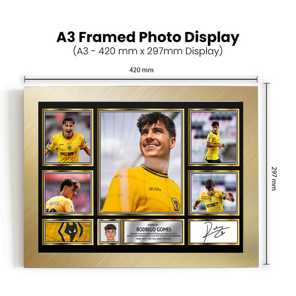 Rodrigo Gomes Printed Signature Football Poster Print