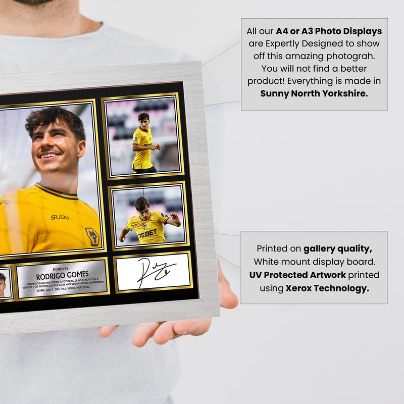 Rodrigo Gomes Limited Edition Signed Football Poster Print