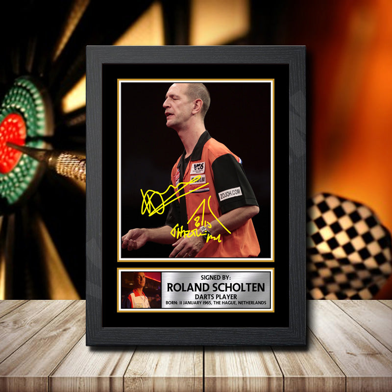 Roland Scholten 2 Printed Signature Darts Star Poster Print Framed Wall Art Gift – Roland Scholten 2 Printed Signature Darts Star Poster Print