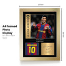 Ronaldinho Signed Poster Print – FC Barcelona La Liga Legend Wall Art with Signature & Jersey Number – Brazil Forward Memorabilia for Fans & Collectors