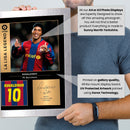 Ronaldinho Signed Poster Print – FC Barcelona La Liga Legend Wall Art with Signature & Jersey Number – Brazil Forward Memorabilia for Fans & Collectors