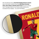 Cristiano Ronaldo Signed Poster Print – Portugal National Team Legend Tribute Wall Art with Signature & Jersey Number 7 – Iconic Forward Memorabilia for Football Fans & Collectors
