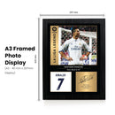 Cristiano Ronaldo Signed Poster Print – Real Madrid CF La Liga Legend Wall Art with Signature & Jersey Number – Portugal Forward Memorabilia for Fans & Collectors