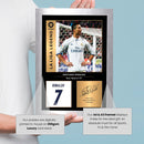 Cristiano Ronaldo Signed Poster Print – Real Madrid CF La Liga Legend Wall Art with Signature & Jersey Number – Portugal Forward Memorabilia for Fans & Collectors