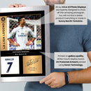 Cristiano Ronaldo Signed Poster Print – Real Madrid CF La Liga Legend Wall Art with Signature & Jersey Number – Portugal Forward Memorabilia for Fans & Collectors