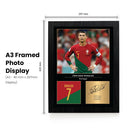 Cristiano Ronaldo Signed Poster Print – Portugal National Team Tribute Wall Art with Signature & Jersey Number – Al-Nassr Forward Memorabilia for Fans & Collectors