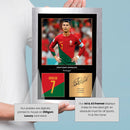 Cristiano Ronaldo Signed Poster Print – Portugal National Team Tribute Wall Art with Signature & Jersey Number – Al-Nassr Forward Memorabilia for Fans & Collectors