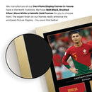 Cristiano Ronaldo Signed Poster Print – Portugal National Team Tribute Wall Art with Signature & Jersey Number – Al-Nassr Forward Memorabilia for Fans & Collectors