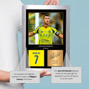 Cristiano Ronaldo Signed Poster Print – Al-Nassr FC Tribute Wall Art with Signature & Jersey Number – Portugal Forward Memorabilia for Fans & Collectors