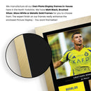 Cristiano Ronaldo Signed Poster Print – Al-Nassr FC Tribute Wall Art with Signature & Jersey Number – Portugal Forward Memorabilia for Fans & Collectors