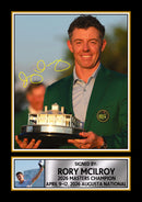Rory McIlroy 2026 Masters Champion Signed Poster Print – Augusta National Golf Victory Portrait – Autographed Style Wall Art – Golf Fan Gift, Sports Memorabilia Decor