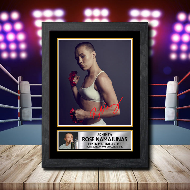 Rose Namajunas 2 Printed Signature Ufc Star Poster Print Framed Wall Art Gift – Rose Namajunas 2 Printed Signature Ufc Star Poster Print