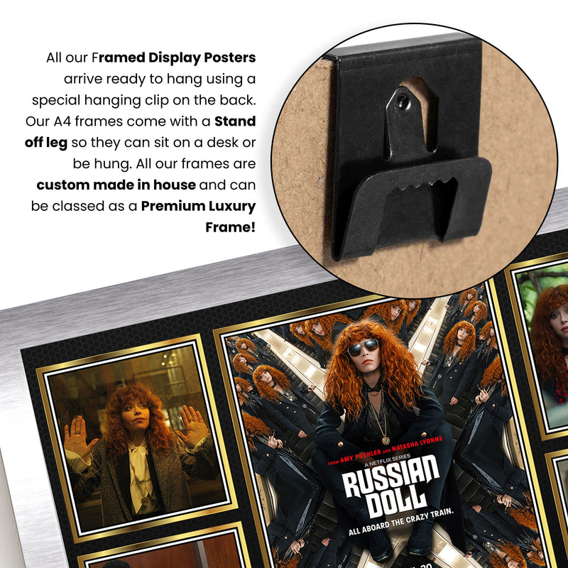 Russian Doll Netflix Shows Framed Autographed Print - Limited Edition Autograph Fan Gift – Collectible Memorabilia Merchandise