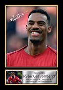 Ryan Gravenberch Signed Autographed Portrait Poster Print – Liverpool FC & Netherlands Football Memorabilia Wall Art for Fans & Collectors