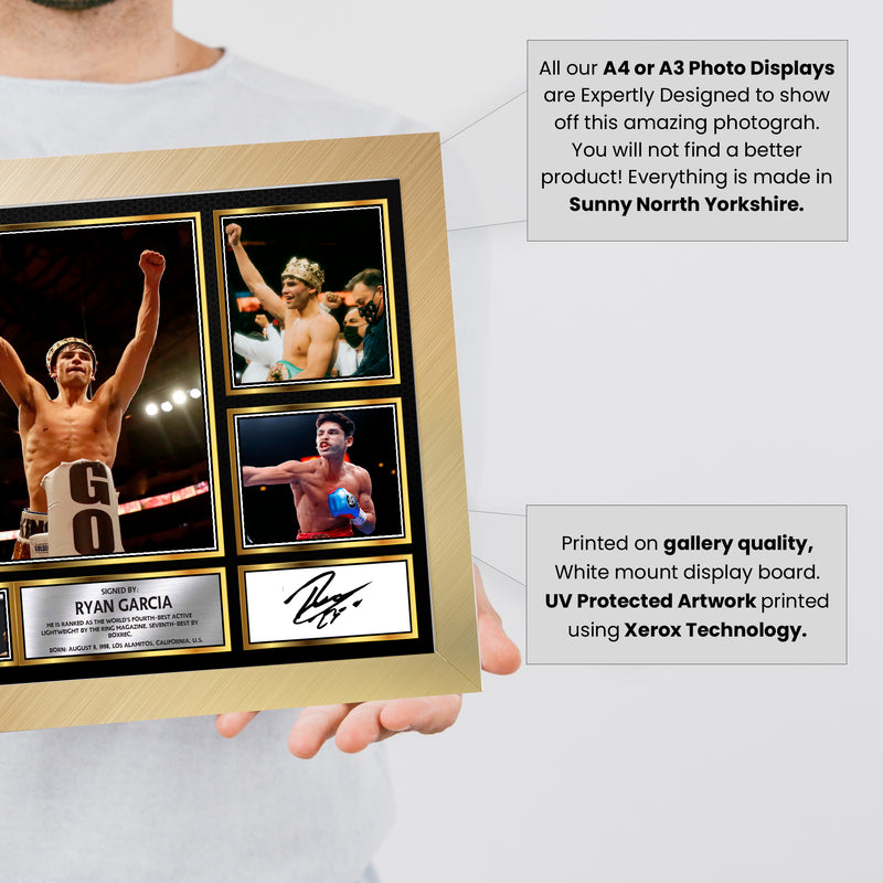 Ryan Garcia top boxer Autographed Print Landscape