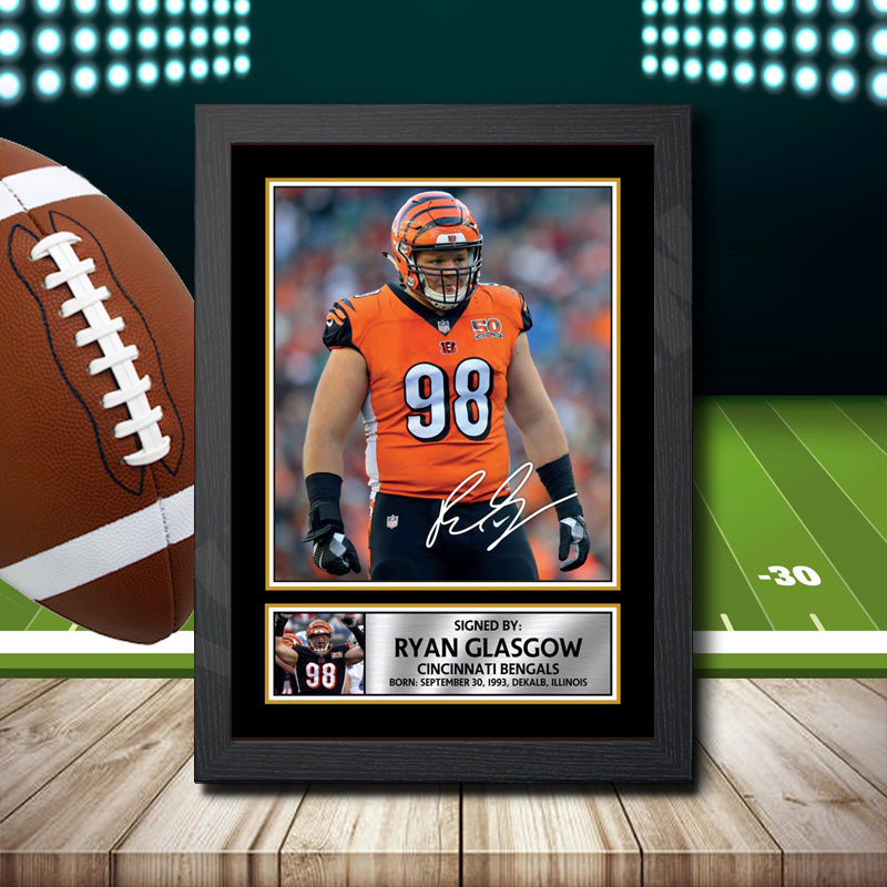Ryan Glasgow 2 Printed Signature NFL Star Poster Print Framed Wall Art Gift – Ryan Glasgow 2 Printed Signature NFL Star Poster Print