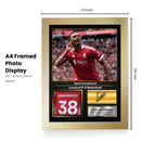 Ryan Gravenberch Printed Signed Poster – Liverpool FC & Netherlands Midfielder Tribute Wall Art with Jersey & Bio Plaque – Premier League Football Memorabilia for Fans & Collectors