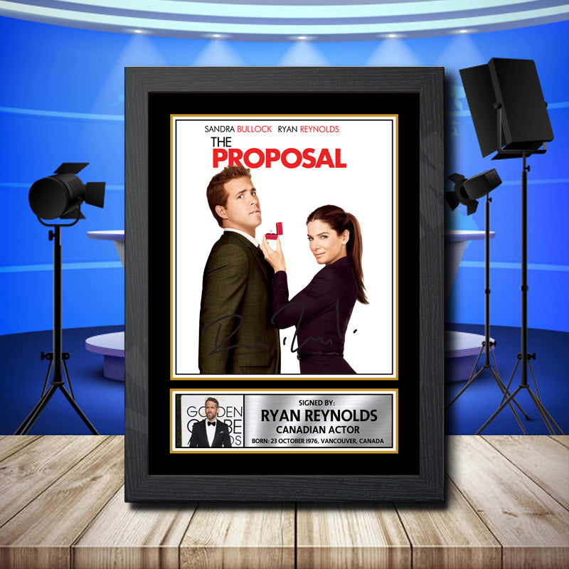 Ryan Reynolds 1 Printed Signature Television Star Poster Print Framed Wall Art Gift – Ryan Reynolds 1 Printed Signature Television Star Poster Print