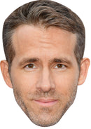 Ryan Reynolds Grin Celebrity Face Mask Fancy Dress Cardboard Costume Mask