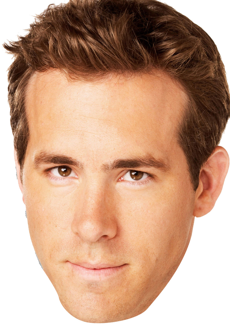 Ryan Reynolds Celebrity Face Mask Fancy Dress Cardboard Costume Mask