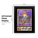 Sabrina Carpenter Printed Signed Poster Print – Pop Star Stage Performance Wall Art – Autograph Style Music Memorabilia Collectible