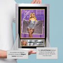 Sabrina Carpenter Printed Signed Poster Print – Pop Star Stage Performance Wall Art – Autograph Style Music Memorabilia Collectible