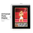 Sabrina Carpenter Printed Signed Poster Print – Live Concert Performance Wall Art – Pop Star Autograph Style Music Memorabilia Decor