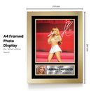 Sabrina Carpenter Printed Signed Poster Print – Live Concert Performance Wall Art – Pop Star Autograph Style Music Memorabilia Decor