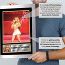 Sabrina Carpenter Printed Signed Poster Print – Live Concert Performance Wall Art – Pop Star Autograph Style Music Memorabilia Decor