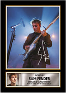 Sam Fender Printed Signed Poster Print – Live Concert Guitar Performance Wall Art – Autograph Style Music Memorabilia Decor