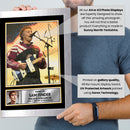Sam Fender Printed Signed Poster Print – Live Concert Guitar Portrait Wall Art – Indie Rock Music Memorabilia Décor for Fans