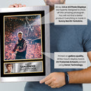 Sam Fender Printed Signed Poster Print – Live Arena Concert Portrait Wall Art – Indie Rock Guitar Performance Music Memorabilia Gift