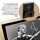 Sam Fender Printed Signed Poster Print – Black & White Live Guitar Portrait Wall Art – Indie Rock Music Memorabilia Gift for Fans