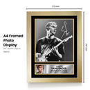 Sam Fender Printed Signed Poster Print – Black & White Live Guitar Portrait Wall Art – Indie Rock Music Memorabilia Gift for Fans