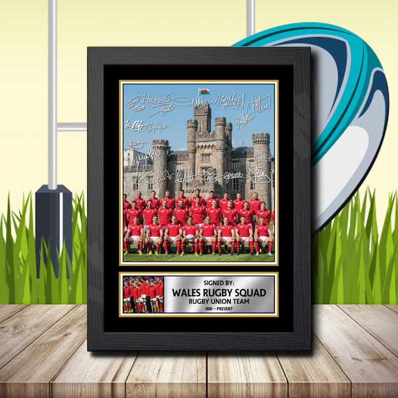 Sam Warburton Wales Rugby Squad 1 Printed Signature Rugby Star Poster Print Framed Wall Art Gift – Sam Warburton Wales Rugby Squad 1 Printed Signature Rugby Star Poster Print