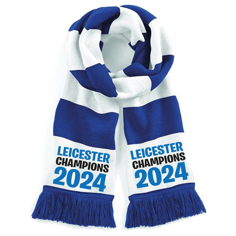 Leicester Champions 2024 Football Scarf