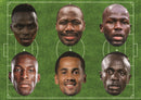 Senegal Football Stars Face Mask Multipack – 6 Senegal Football Player Inspired Masks – Funny Football Party Accessories, Match Day Fancy Dress, Sports Fan Photo Booth Props & Celebration Decorations