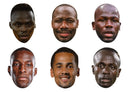 Senegal Football Stars Face Mask Multipack – 6 Senegal Football Player Inspired Masks – Funny Football Party Accessories, Match Day Fancy Dress, Sports Fan Photo Booth Props & Celebration Decorations