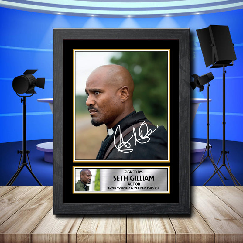 Seth Gilliam Printed Signature Television Star Poster Print Framed Wall Art Gift – Seth Gilliam Printed Signature Television Star Poster Print