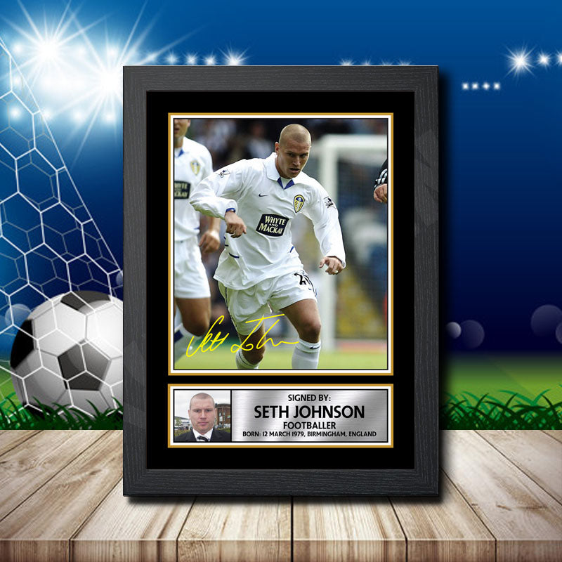 Seth Johnson Printed Signature Footballers Star Poster Print Framed Wall Art Gift – Seth Johnson Printed Signature Footballers Star Poster Print
