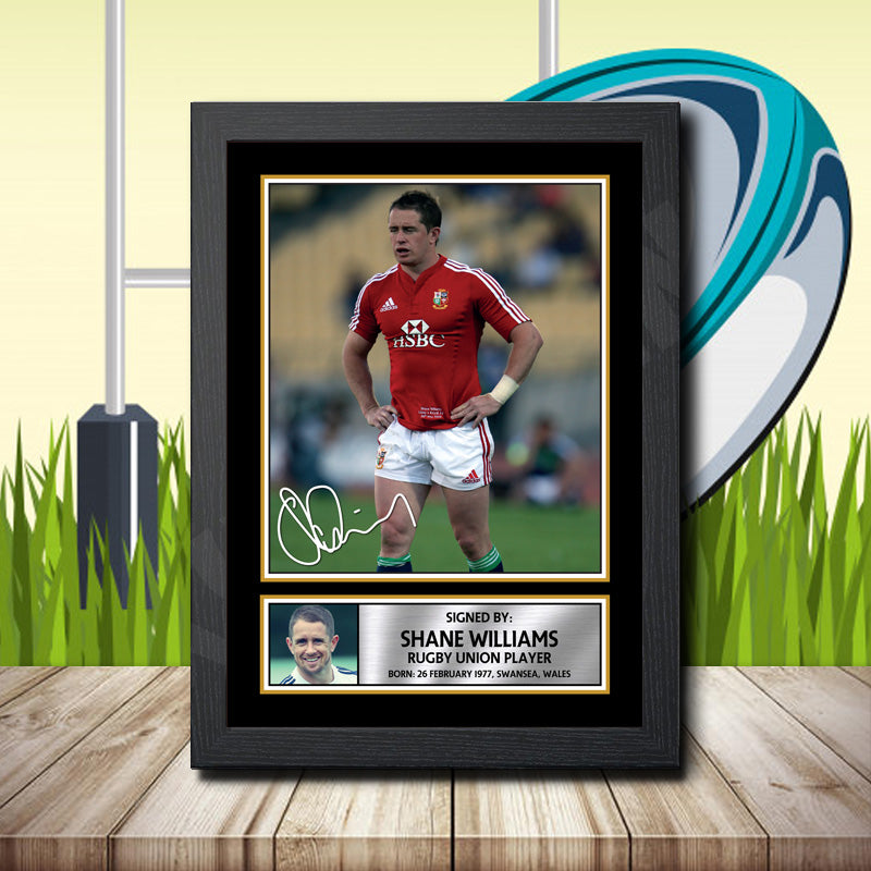 Shane Williams 2 Printed Signature Rugby Star Poster Print Framed Wall Art Gift – Shane Williams 2 Printed Signature Rugby Star Poster Print