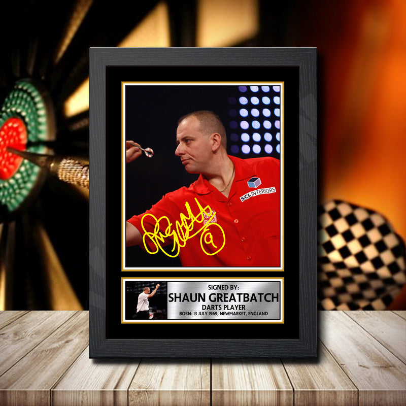 Shaun Greatbatch Printed Signature Darts Star Poster Print Framed Wall Art Gift – Shaun Greatbatch Printed Signature Darts Star Poster Print