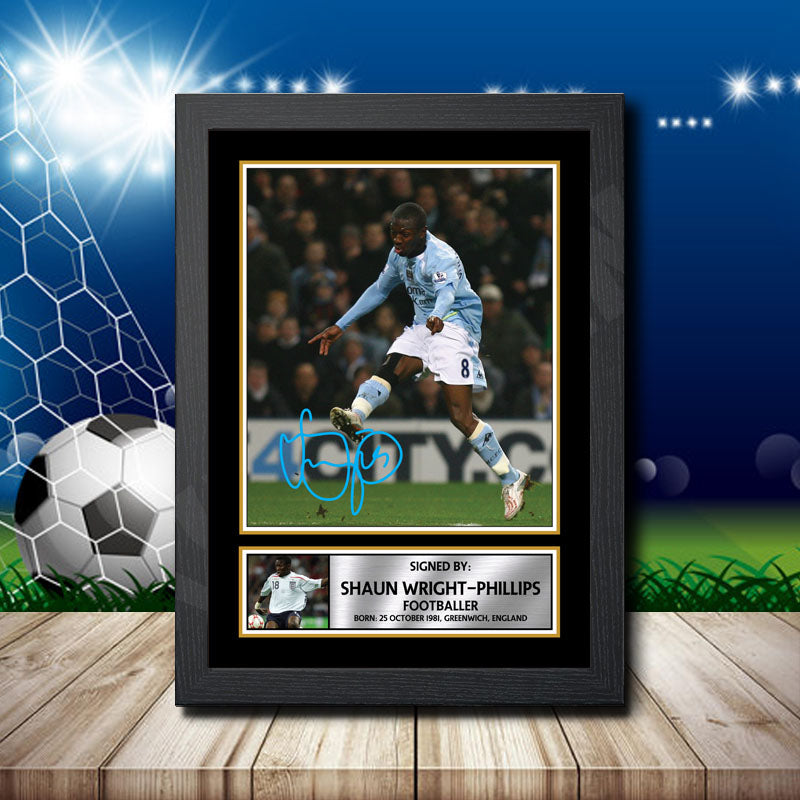Shaun Wright-Phillips 2 Printed Signature Footballers Star Poster Print Framed Wall Art Gift – Shaun Wright-Phillips 2 Printed Signature Footballers Star Poster Print
