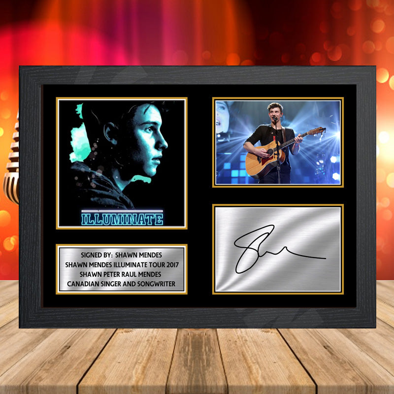 Shawn Mendes Illuminate Tour 2017 – Printed Signature Music-Landscape Star Print – Shawn Mendes Illuminate Tour 2017